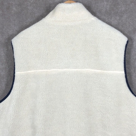 Solaris Vest 2XB Big Man Reversible Navy Cream Multi-Climate Sherpa Full Zip - Picture 9 of 14